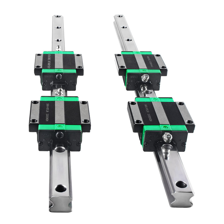 CNCMANS Linearführung 2 Stücke HGR20-300mm Linear Schienenführung mit 4 Stücke HGW20CC Gleitblock fü