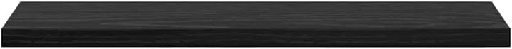 vidaXL Regalbrett 4 pcs Schwarz 40 x 10 x 1,5 cm Holzwerkstoff, Moderner Bücherregal, rechteckige Ab