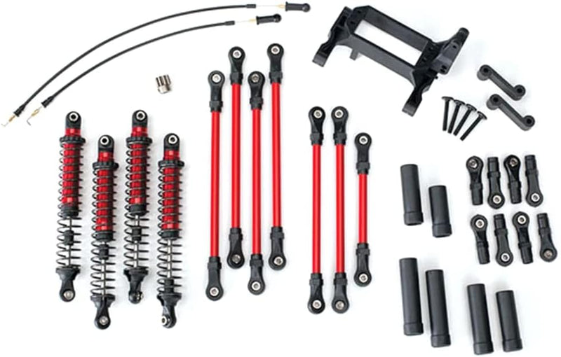 Traxxas 8140R TRX-4 Long Arm Lift Kit komplett rot