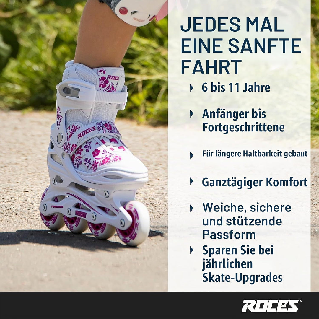 Roces Mädchen Inline-skates Compy 8.0 26-29 white/Violet, 26-29 white/Violet