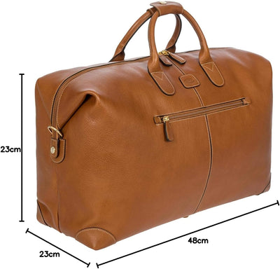 22 Zoll Reisetasche Life Pelle, Einheitsgrösse.Leather Cognac, Cognac