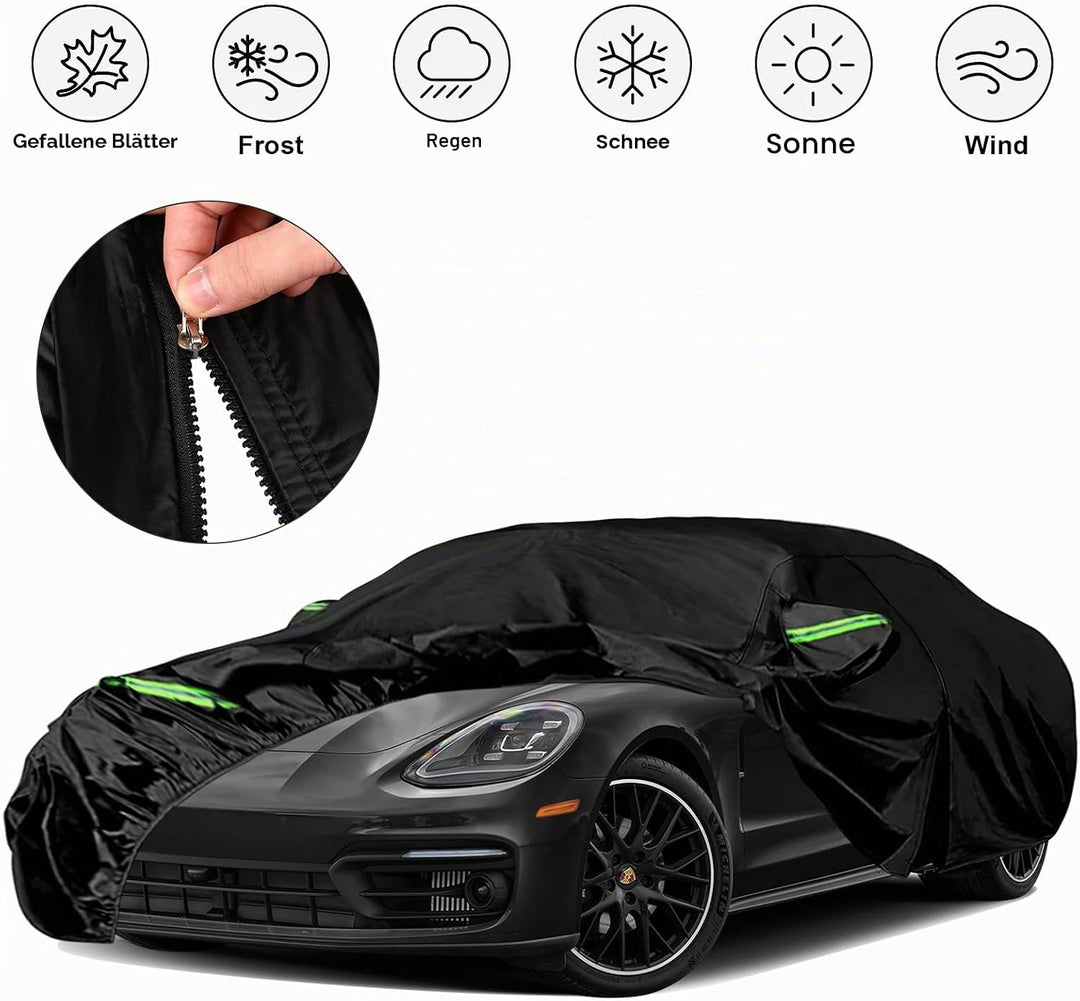 wasserdichte Autoabdeckung Ersatz für Porsche Panamera 2014–2023 2024, 6 Schichten Auto Abdeckplane