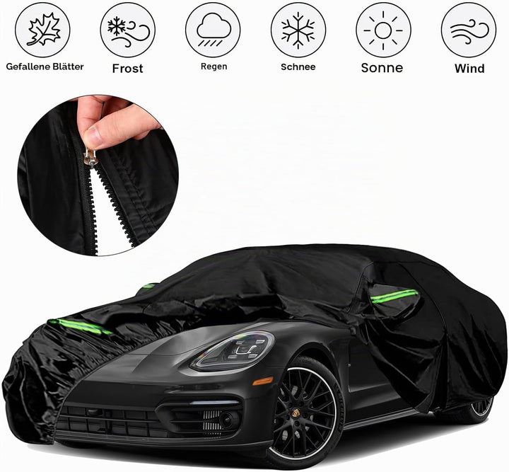 wasserdichte Autoabdeckung Ersatz für Porsche Panamera 2014–2023 2024, 6 Schichten Auto Abdeckplane