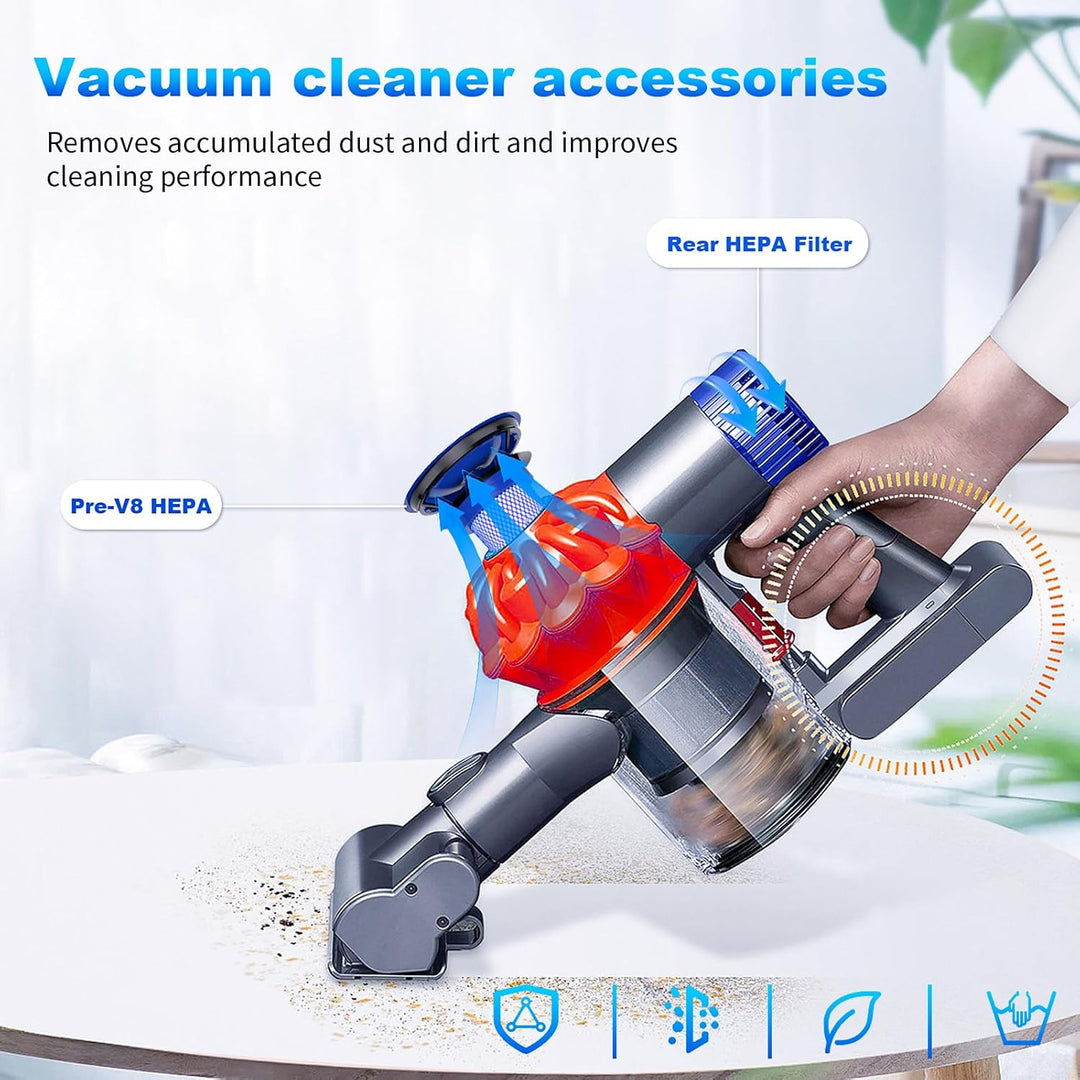 Akku für Dyson V8 /Absolute/Animal/Fluffy/Motorhead/Absolute Pro SV10 Staubsaugerkabellos Ladegerät