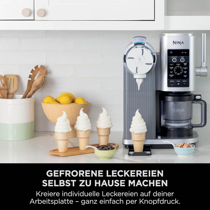 Ninja Swirl by CREAMi Sorbetière et machine à glaces avec 2 pots, 13 modes pour réaliser crèmes glac