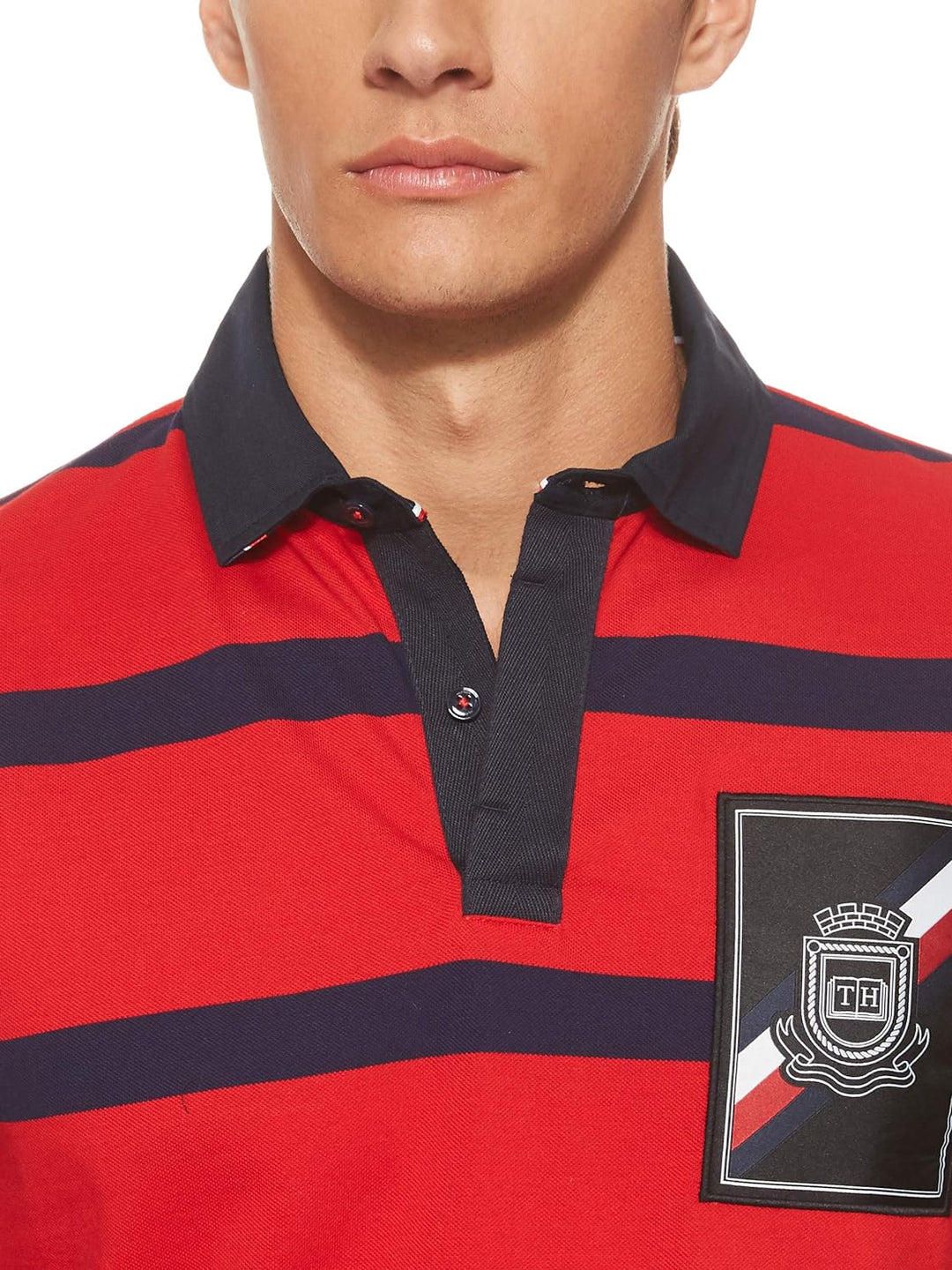 Tommy Hilfiger Herren Poloshirt Regular Fit Kurzarm rot (74) S