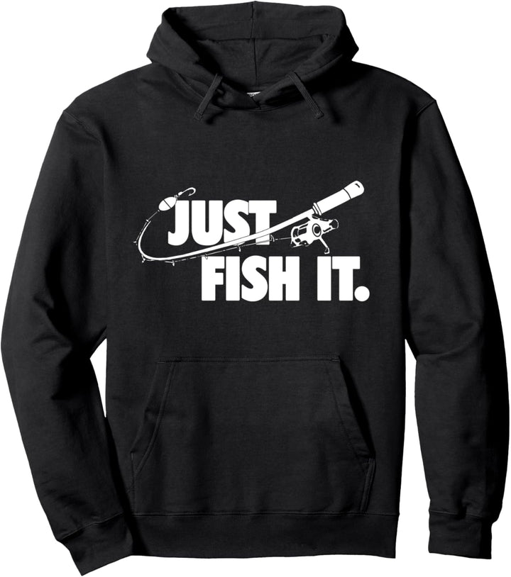 Cool Just fish it Design | Just Catch it and Release Fishing Pullover Hoodie