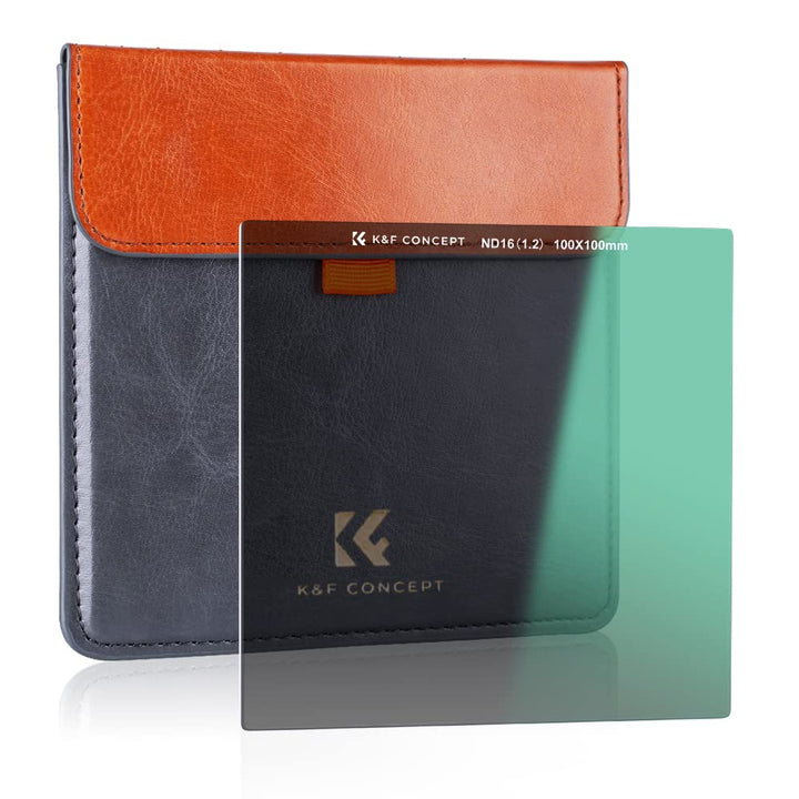 K&F Concept Nano-X Rechteckfilter ND16(4 Stop) 100x100mm Square Filter Graufilter aus Optisches Glas