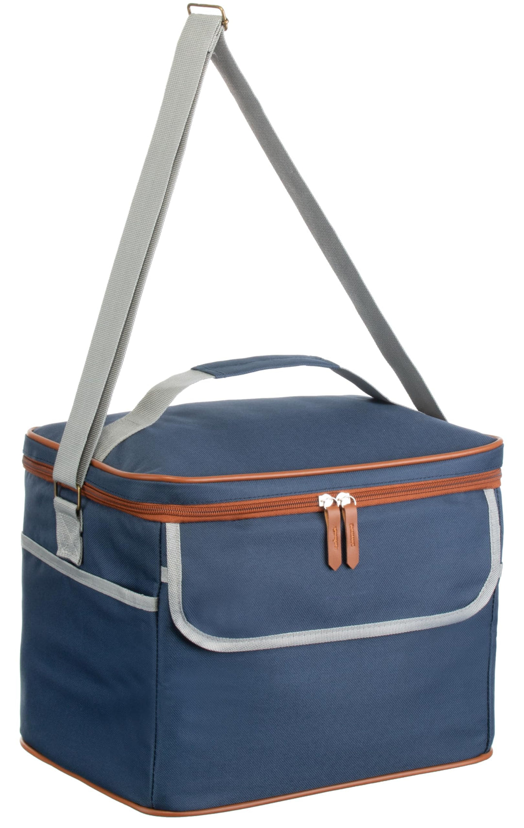 Brandsseller Kühltasche 19 Liter ca. 35 cm x 23 cm x 24 cm Faltbare Kühlbox Thermo-Shopper Strandtas