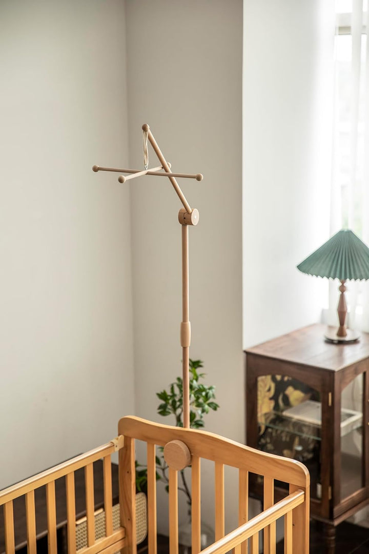 Lanttoe Baby Mobile Halterung Holz für Babybett Kinderbett Mobile Halterung Pro mit DIY-Zubehör, Mob
