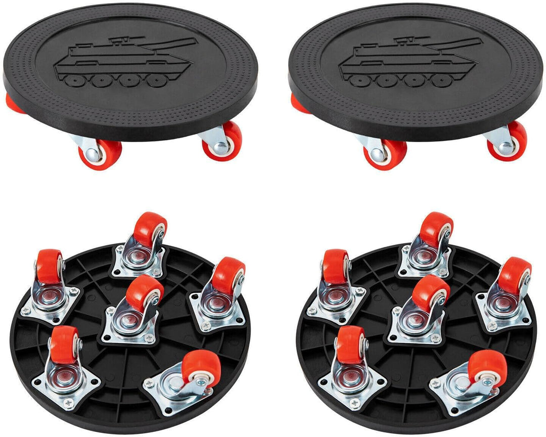 Möbel Transportrollen Set mit 6 Transportroller 4 Möbel Roller + 1 Lastenheber 360° Rotierbare Möbel