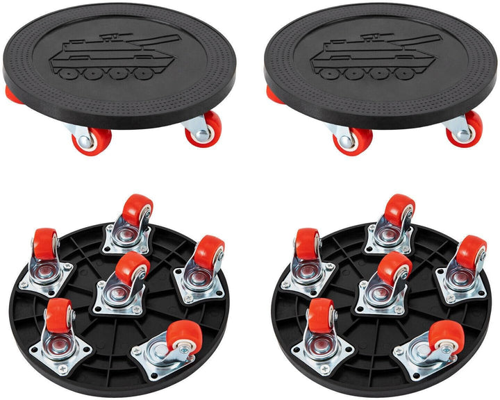 Möbel Transportrollen Set mit 6 Transportroller 4 Möbel Roller + 1 Lastenheber 360° Rotierbare Möbel