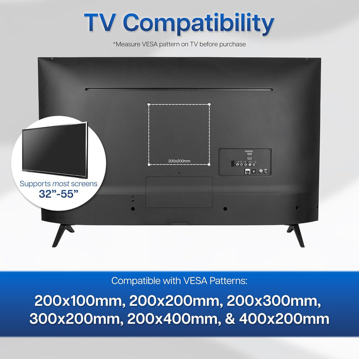 VIVO Wandhalterung AD4X2 VESA LCD LED TV Halterung für Bildschirme von 81,3 cm bis 139,7 cm (32 bis