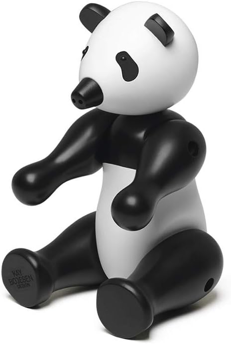 Kay Bojesen Panda klein Figuren 15 cm Holzfiguren Weihnachtsdekoration, schwarz 15cm, 15cm