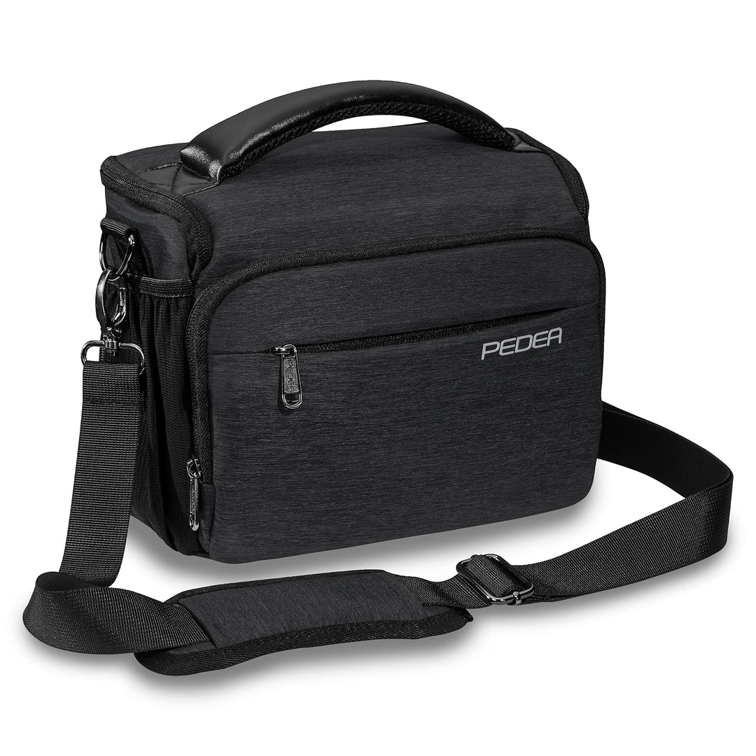 PEDEA DSLR-Kameratasche "Noble" Fototasche für Spiegelreflexkameras mit wasserdichtem Regenschutz, T