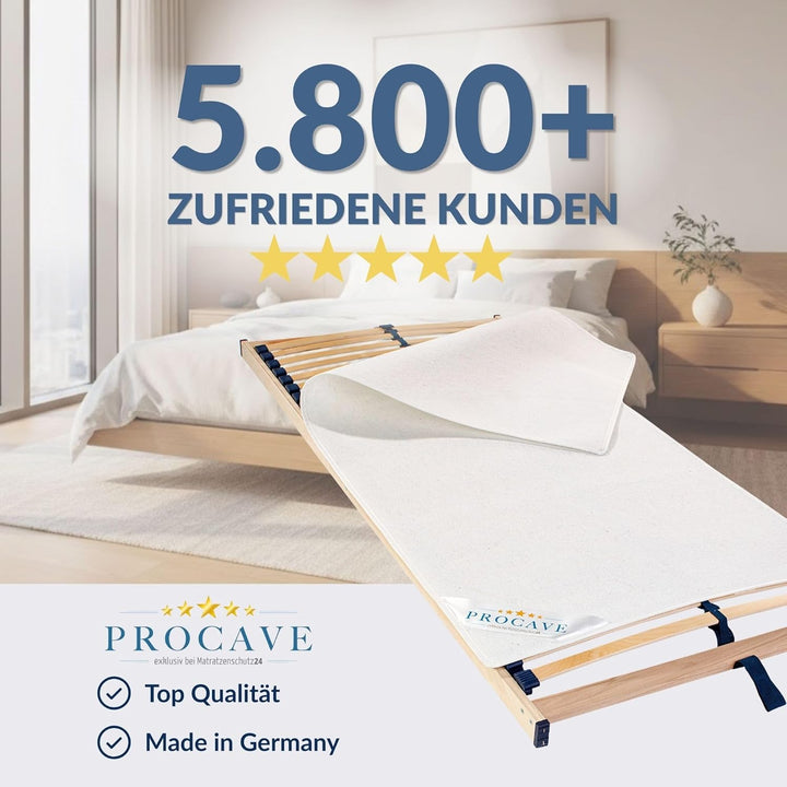 PROCAVE | Hochwertiger Filzschoner für Lattenrost | Schützende Matratzenunterlage 150x200 cm | Atmun