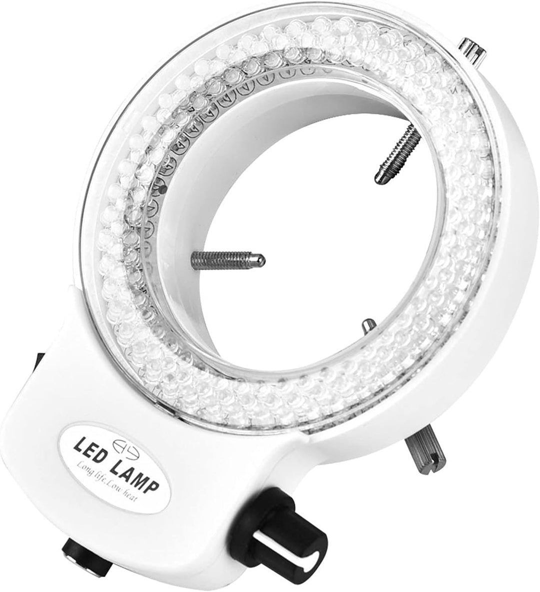 144 LED-Ringlichtquelle Mikroskope Stereomikroskope Helligkeitsverstellbare Ringlampe für Mikroskopk