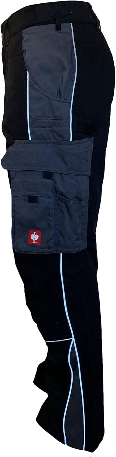 Engelbert Strauss E.S. Herren Bundhose Active Arbeitshose Workwear 44 Schwarz/Anthrazit, 48