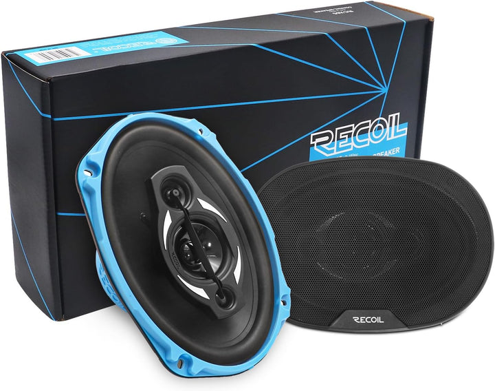 RECOIL RCX694 Echo Series 4-Wege-Koaxiallautsprechersystem 15 x 23 cm (6 x 9 Zoll) fürs Auto mit Git