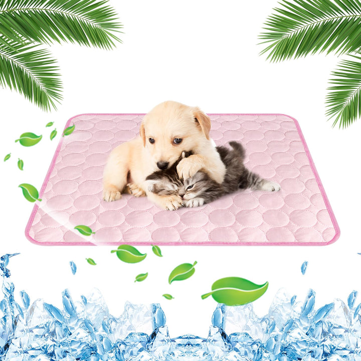 Kühlmatte für Katzen Kühlmatte Hunde 62×50cm Dog Cooling Mat Hundedecke Zum Mitnehmen Hund Kühlkorb