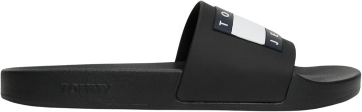 Tommy Jeans Herren Badeschuhe Pool Slide Essential Badelatschen 40 EU Schwarz, 40 EU Schwarz