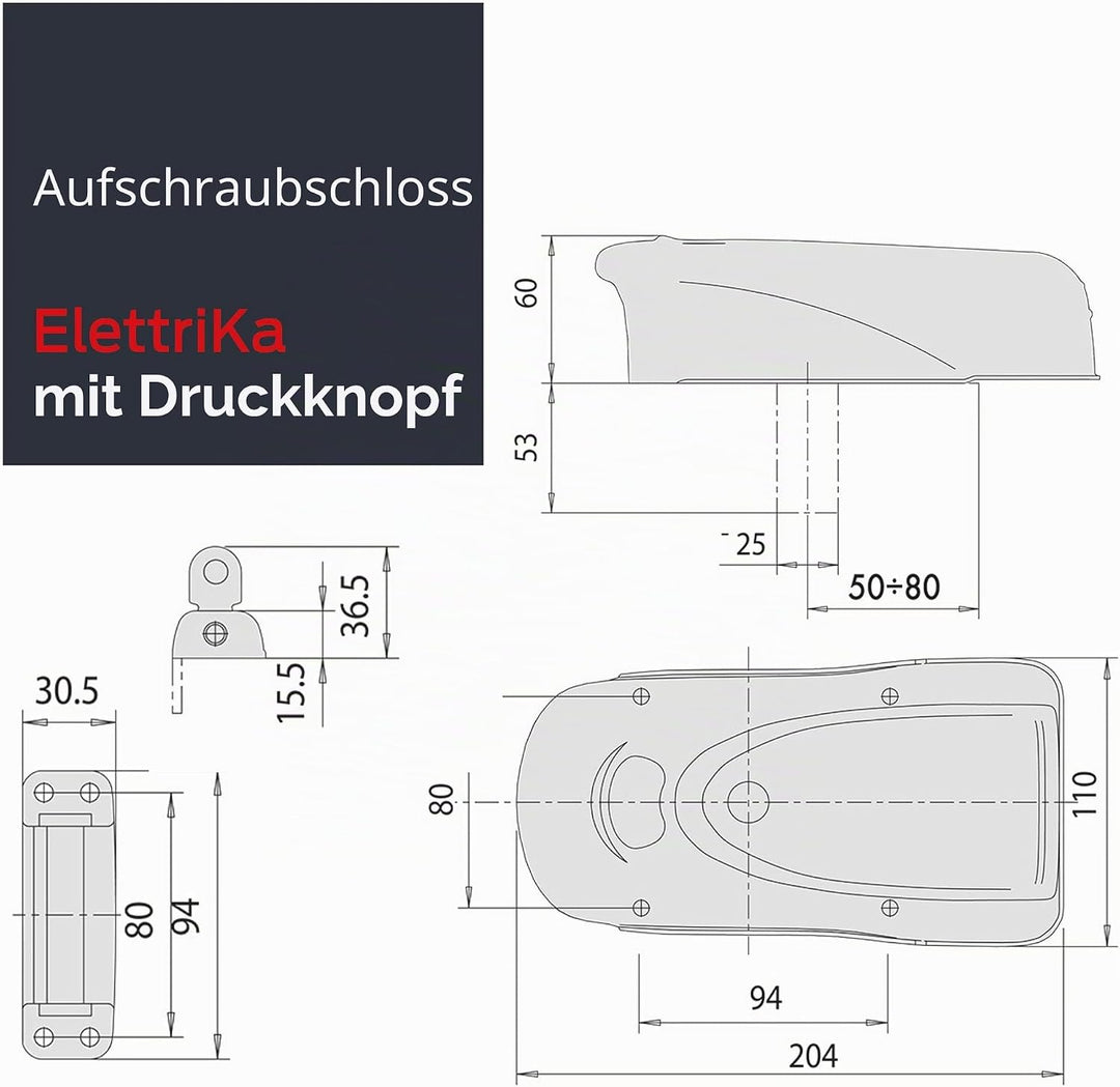 Cisa Elektrische Türschloss Metall 1 a731.00.0