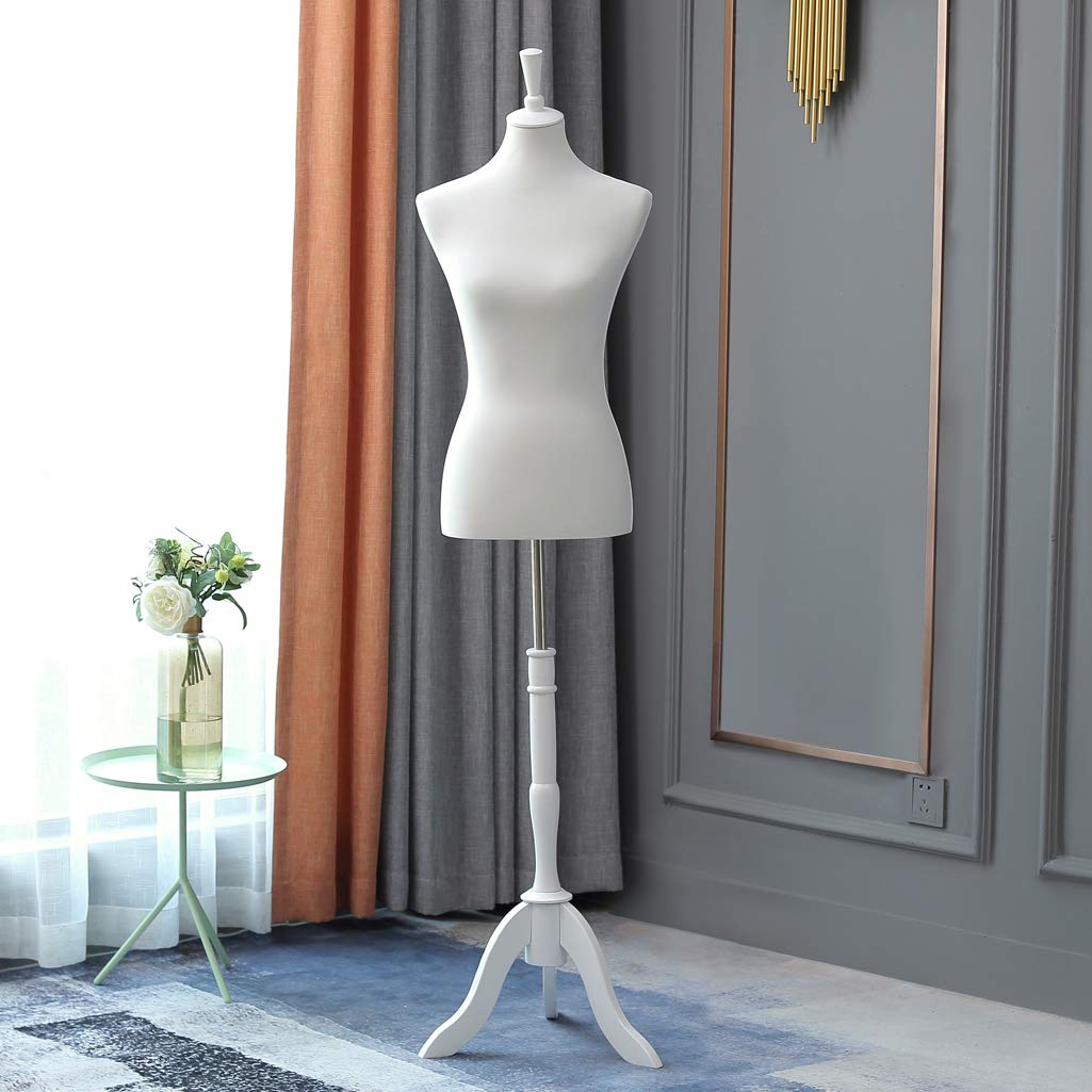 Schneiderpuppe Damenbüste Büste Torso Gr.36/38 | LW6020W-1 Weiss, Weiss