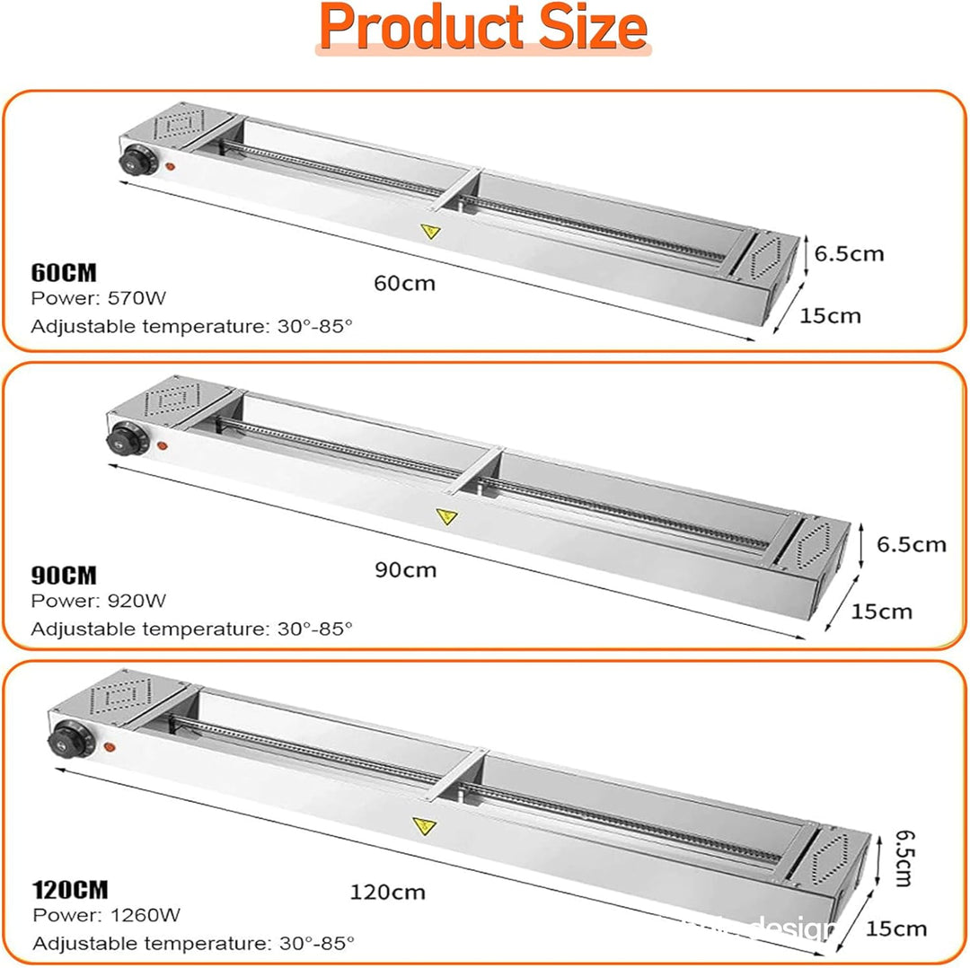 Wärmelampe Küche Gastro, Edelstahl Hängende Speisenwärmer Lampe, Kommerziell Lebensmittel Wärmelampe
