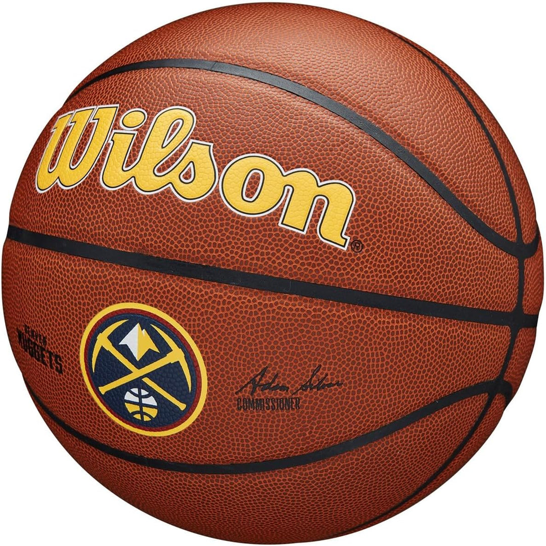 Wilson Unisex-Adult NBA Team Tribute Basketball 7 Denver Nuggets, 7 Denver Nuggets