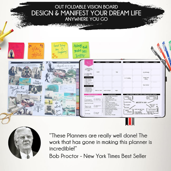 Law of Attraction Terminplaner 2024 - Deluxe Wochen- und Monatsplaner, eine 12-monatige Reise zur St