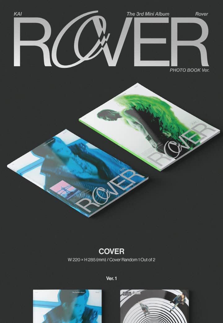 EXO KAI Rover 3rd Mini Album CD+POB+Booklet+Photocard+Tracking Sealed (Photo Book SET(Ver.1+Ver.2)),