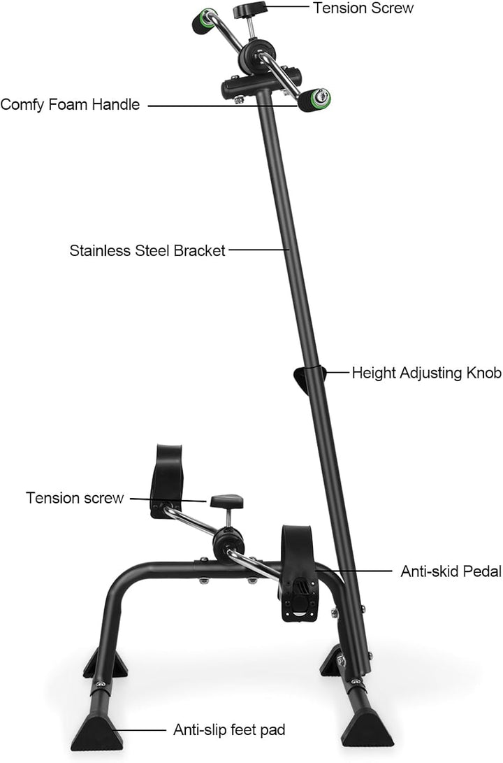 Elderly Exercise Bike, Pedaltrainer für Senioren, Arm Bein Bewegungstrainer, Heimtrainer höhenverste
