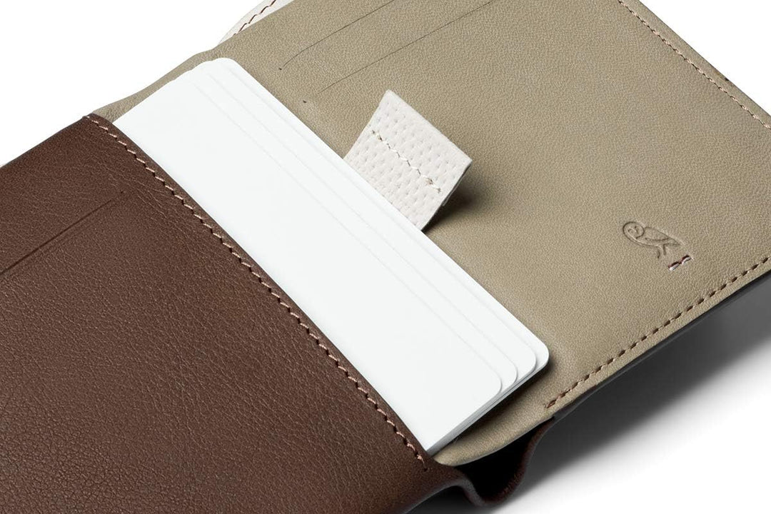 Bellroy Note Sleeve – Premium Edition - Darkwood (Schlanke Leder Brieftasche)