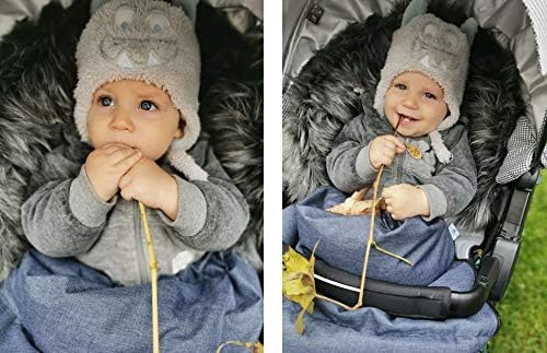BlueKitty Fusssack, Winterfusssack, Schlafsack, Schlitten, Footmuff, Kinderwagensack, Wasserdicht, W