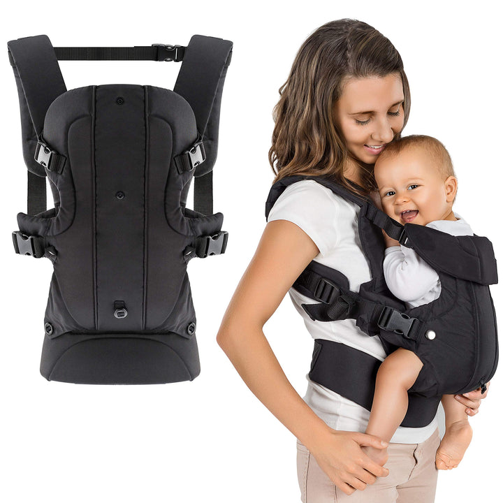 Fillikid - Ergonomische Babytrage/Kindertrage 4in1 - Bauchtrage, Rückentrage, variable Blickrichtung