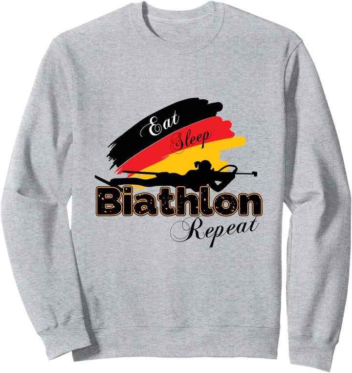 Biathlon Deutschland Geschenk für Biathletin oder Biathlet Sweatshirt