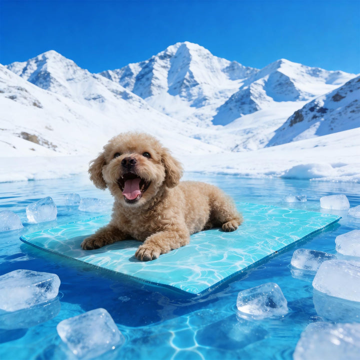 Pawtasy Kühlmatte für grosse Hunde, Kühldecke mit ungiftigem Gel, selbstkühlende Hundekühlmatte, ext