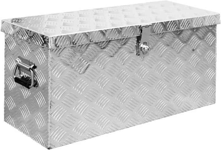 Trucky Truckbox, Deichselbox Aluminium, Anhängerbox 15 Grössen, Werkzeugkiste mit Schloss und Schlüs