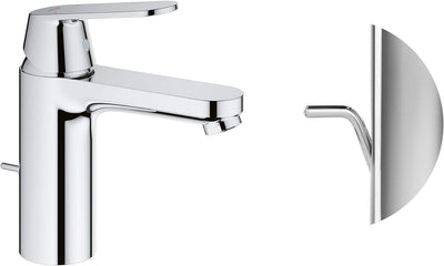 GROHE Eurosmart Cosmopolitan - Einhand- Waschtischarmatur (wassersparend, M-Size, schnelle Befestigu