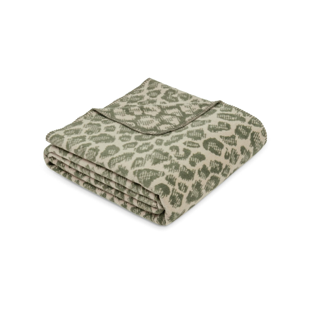 s.Oliver Leo Decke 150x200 cm - Baumwollmix, Made in Germany, warm & waschbar, Kuscheldecke Leoparde