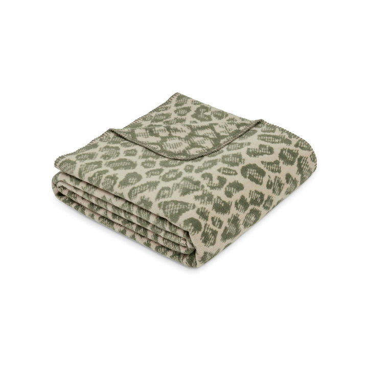 s.Oliver Leo Decke 150x200 cm - Baumwollmix, Made in Germany, warm & waschbar, Kuscheldecke Leoparde