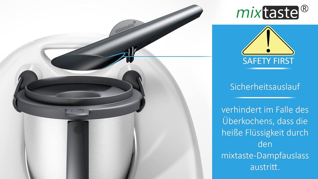 Dampfumleiter kompatibel mit Thermomix TM5, TM6, TM Friend, mit geschütztem überlaufschutz, Dampfuml