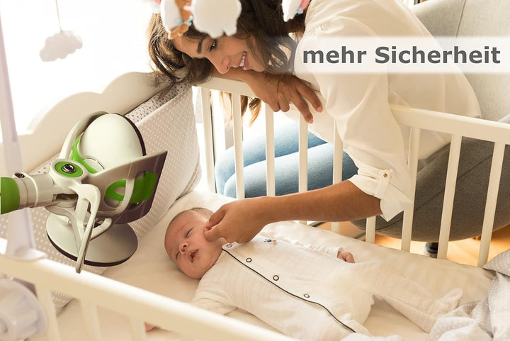 Babyphone Halterung, Befestigung für Babyfon mit Kamera oder Audio Gegensprechfunktion und Smartphon