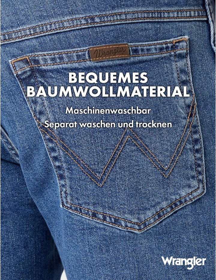 Wrangler Herren Jeans Regular - Mid Waist - Regular Fit - Schwarz W30-W44 30W / 30L Stonewash, 30W /