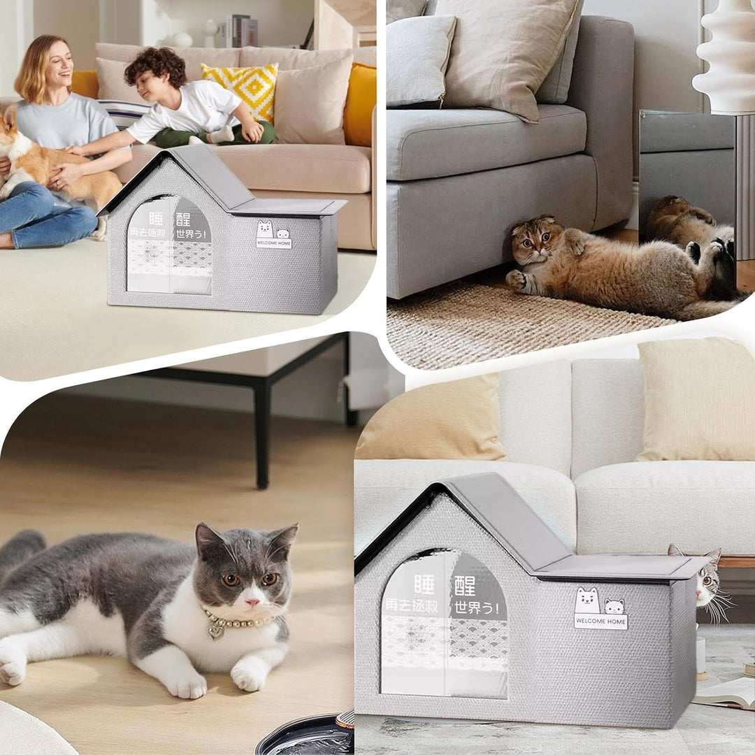Generic Kühlhaus, belüftetes Katzen- und Hundehaus mit 10 Kühlakkus, wasserdicht, mittelgross, aus A
