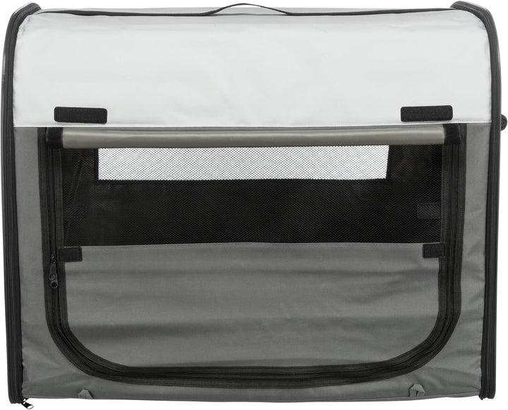 Trixie 39704 Mobile Kennel, M: 55 × 65 × 80 cm, Grau Grau 55 × 65 × 80 cm, Grau 55 × 65 × 80 cm
