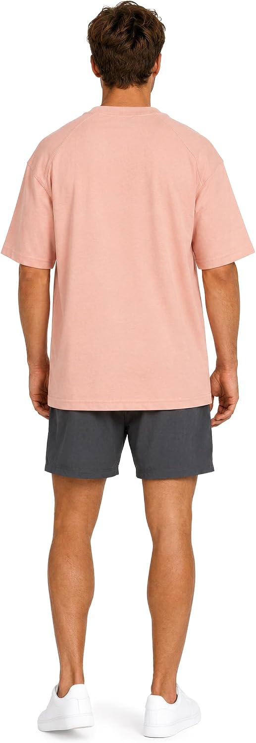 Reichstadt Modernes Oversized T-Shirt für Herren - Stylisches Basic mit Rundhalsausschnitt & Kurzen