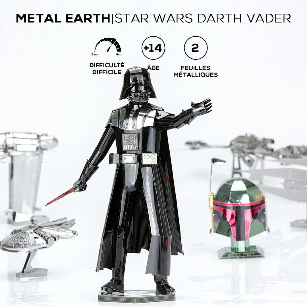 Fascinations ICX133 Metal Earth Metallbausätze - Star Wars Darth Vader, lasergeschnittener 3D-Konstr
