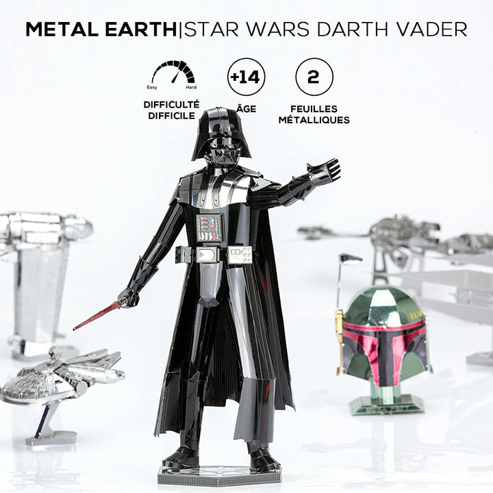Fascinations ICX133 Metal Earth Metallbausätze - Star Wars Darth Vader, lasergeschnittener 3D-Konstr