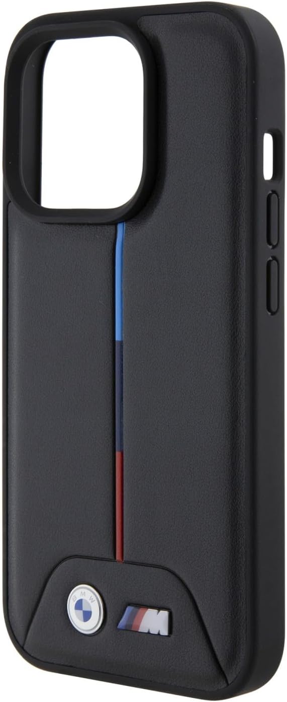 BMW BMHCP15L22PVTK Hülle für iPhone 15 Pro 6.1" Schwarz hardcase Quilted Tricolor